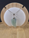 Pendentif aile en Fluorine verte