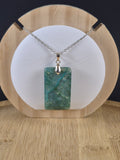 Pendentif Chrysocolle rectangulaire