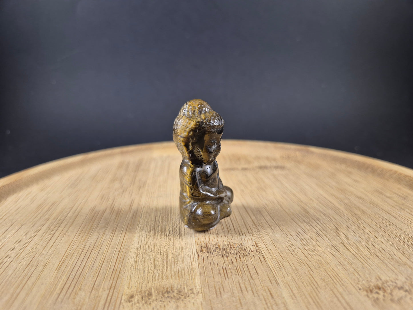 Bouddha indien en Oeil de tigre