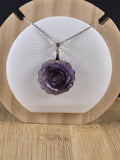 Pendentif fleur en Améthyste