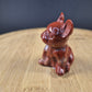 Chien en Jaspe Rouge