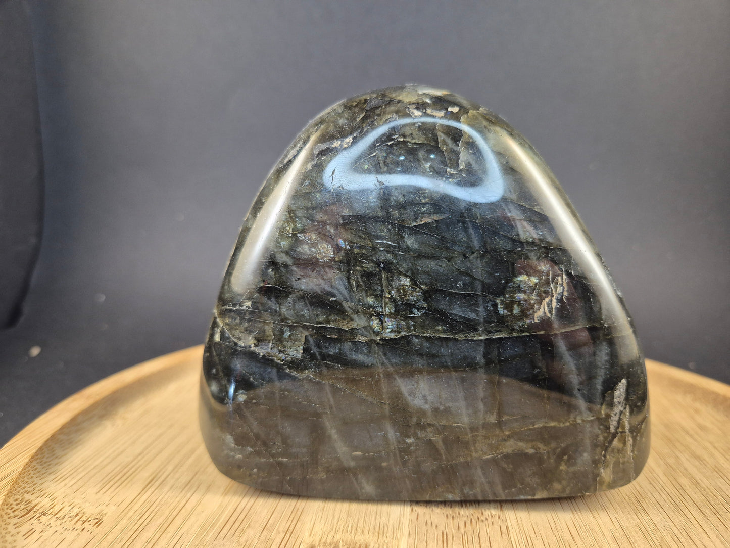 Bloc poli en Labradorite 1.188kgs