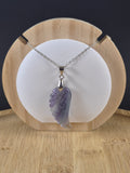 Pendentif aile en Fluorine multicolore