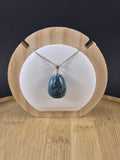 Pendentif Pierre Roulée en Apatite bleue