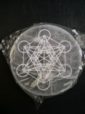 Plaque de dynamisation en Sélénite Metatron