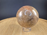 Sphère en Pierre de lune orangée
