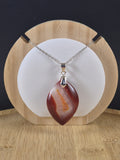 Pendentif marquise en cornaline