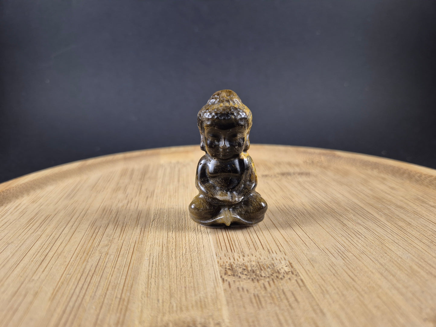 Bouddha indien en Oeil de tigre
