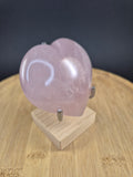 Coeur en Quartz rose 198g